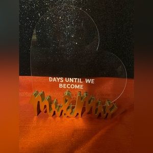 Days Until Mr. And Mrs. Pre Wedding Decor